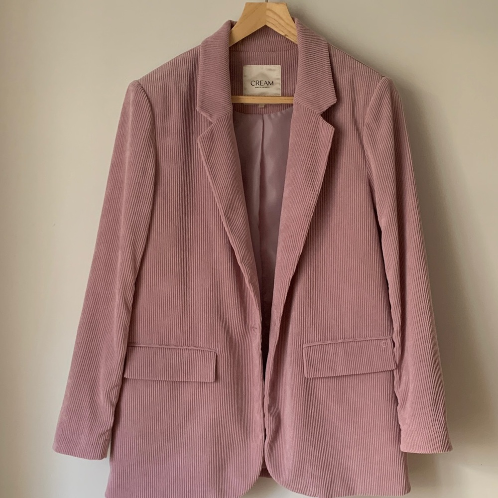 Cream Women's Blush Corduroy Blazer